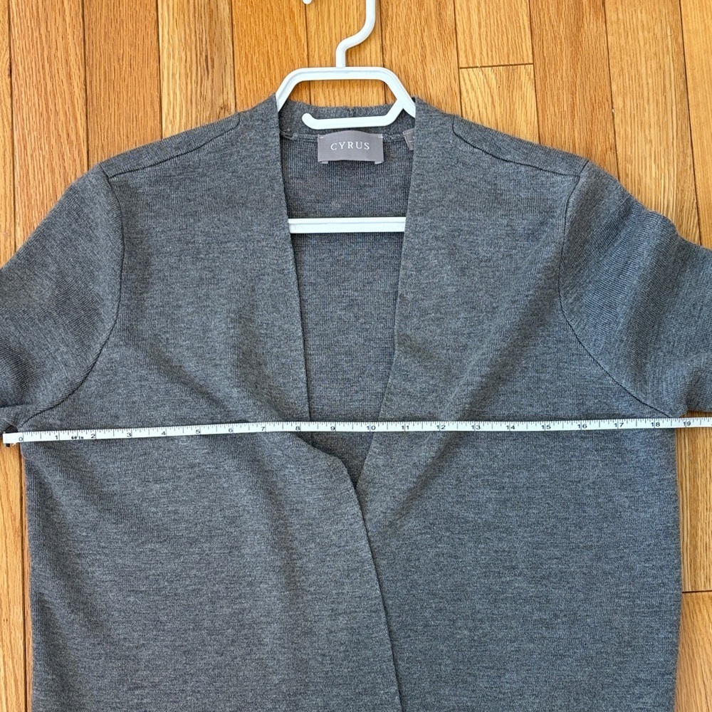 Cyrus Charcoal Open Front Blazer - Picture 5 of 6